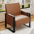 Whole Metal Frame Upholstered Accent Chair With Side Tray Table-637569488