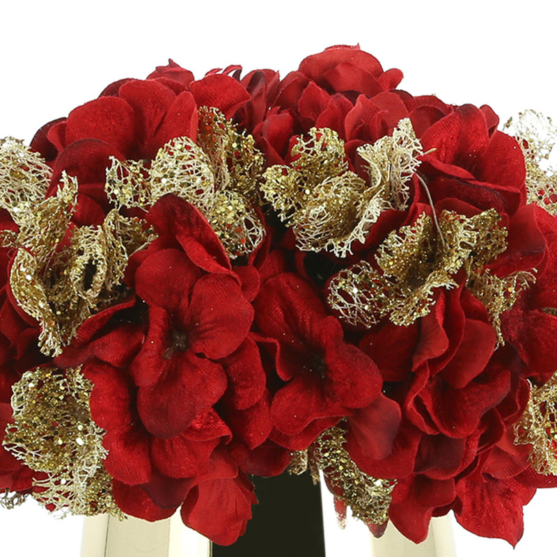 Quickep Polysilk Hydrangea Arrangement in Vase
