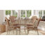 Ensemble bistro commercial avec table et quatre chaises Rylan-878254552