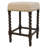 Elegant Cream 24 Inch Counter Stool with Barley Twist Legs-19231153-46521156