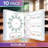 Scribbledo 10 Pack Telling Time Teaching Clock For Kids 9”x12”