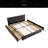 Queen Size Upholstered Bed ,Comfortable Upholstered Bed Frame, Chenille Fabric, With Headboard And Solid Bed Frame. With Drawer For Storage-243237581