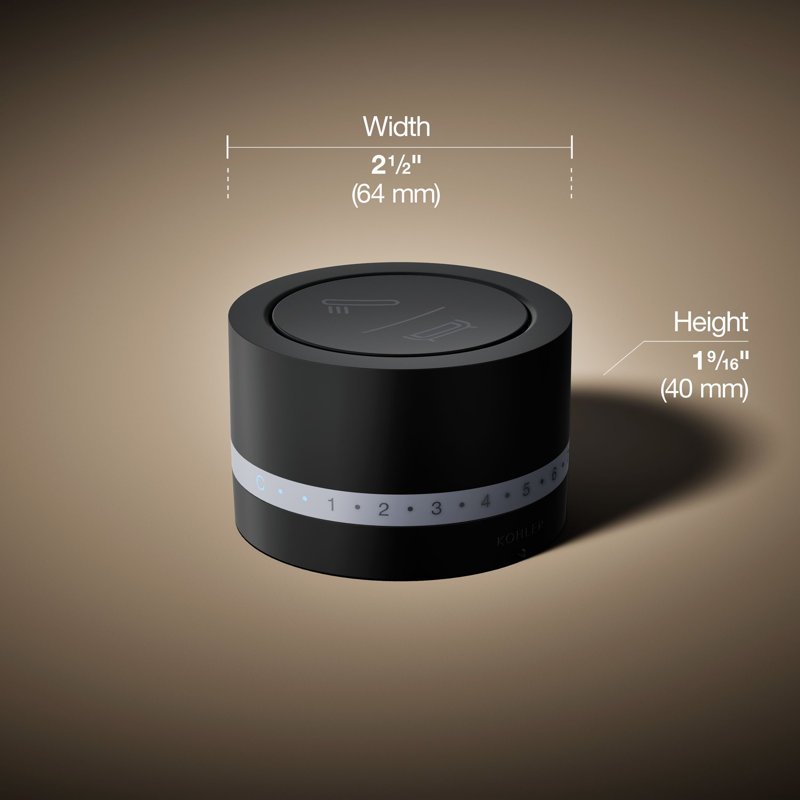 DTV Mode Deck-Mount Shower Interface, Matte Black