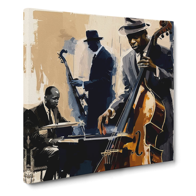 Jazz Gestural - Wrapped Canvas