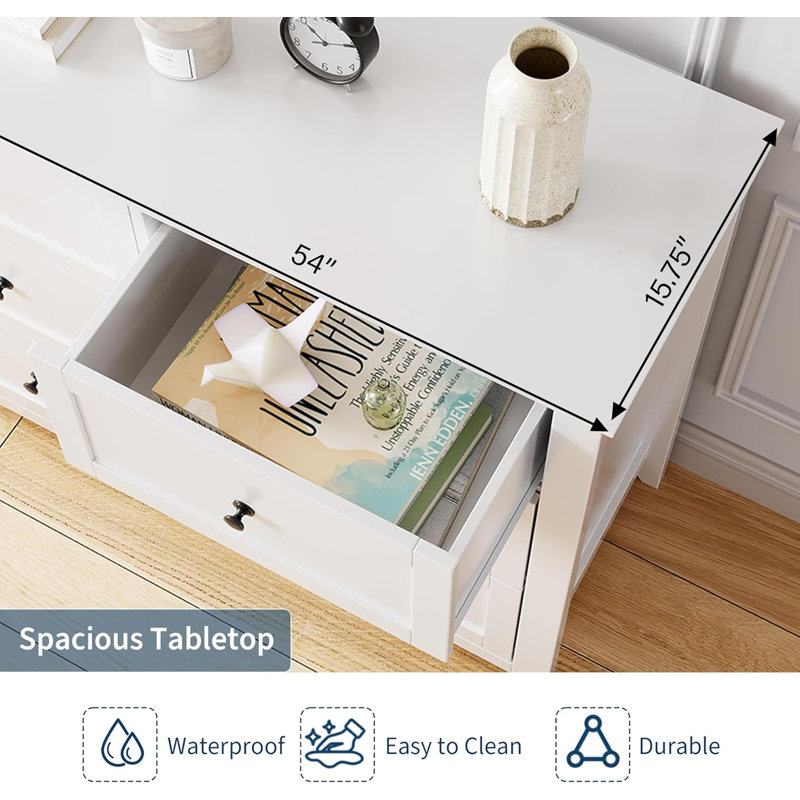 Commode 2 pièces 6 tiroirs 54 po