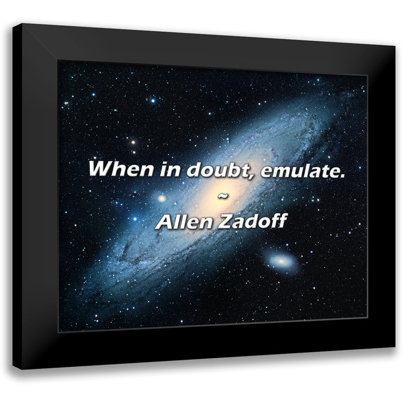 Allen Zadoff Quote: When in doubt, emulate.