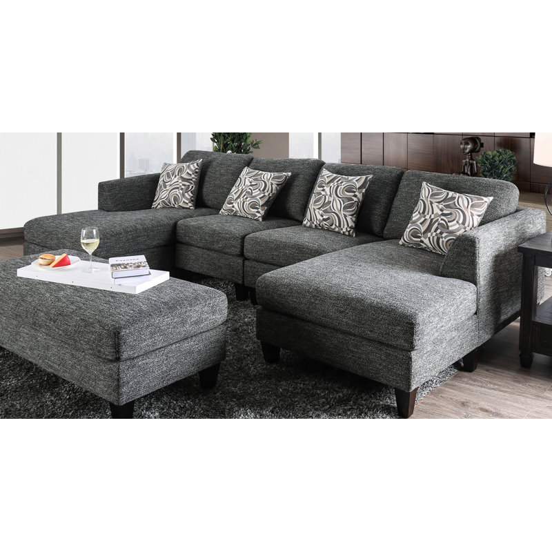 Digregorio Upholstered U-Shaped Sectional Symmetrical