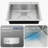  30" L x 22" W Drop-in Kitchen Sink 16 Gauge Stainless Steel Single Bowl Kitchen Sink with Wide Pannel