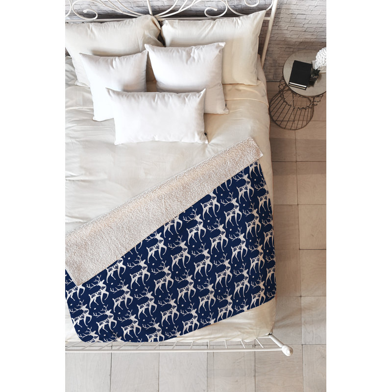 Hand Woven Throw Blanket, 50" W x 60" L