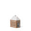 Gingerbread 6.1" Stoneware Tabletop Lantern