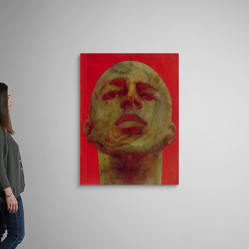«Head, 1998» par Graham Dean, reproduction sur toile, Toile tendue, H 48 po x l 36 po x P 1,25 po