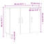 Birgit Iron 3 - Door Rectangle Accent Cabinet-495711864