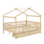 Full Size Wooden House Bed With Drawers-1894697746