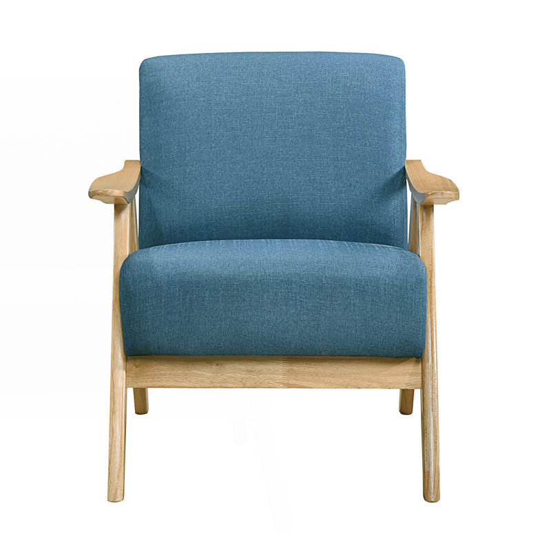Chaise d'appoint rembourrée 1Pc, chaise confortable, Bleu