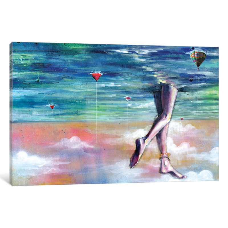 « cloud walk », reproduction d’art sur toile, H 8 po x l 12 po x P 0,75 po