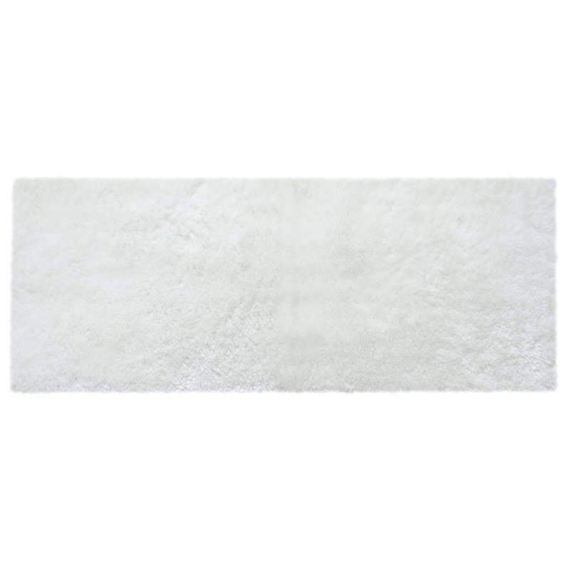 Tapis pour salle de bain luxueux en microfibre - 21 po x 54 po, Blanc