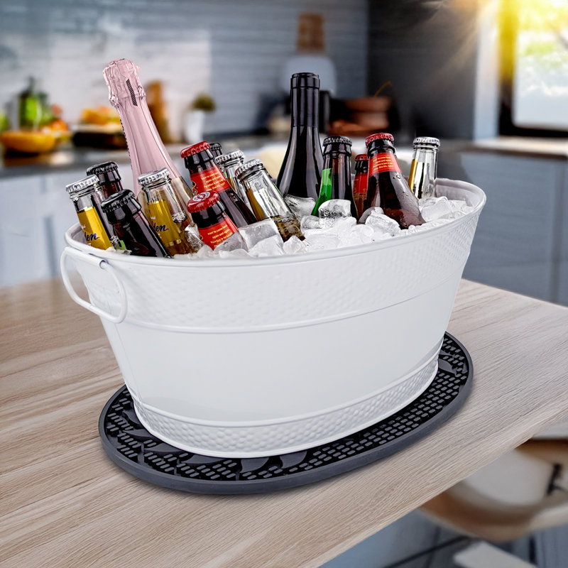 Brayden Studio® Colt Beverage Tub with Party Mat, White