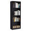 Ensemble de salon noir 3 pièces avec 3 bibliothèques