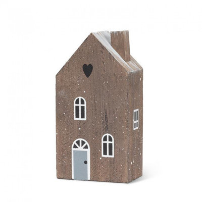 Medium Block House Figurine