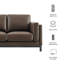 Roscoe 63 Inch Vegan Leather Loveseat-117983201-117983198