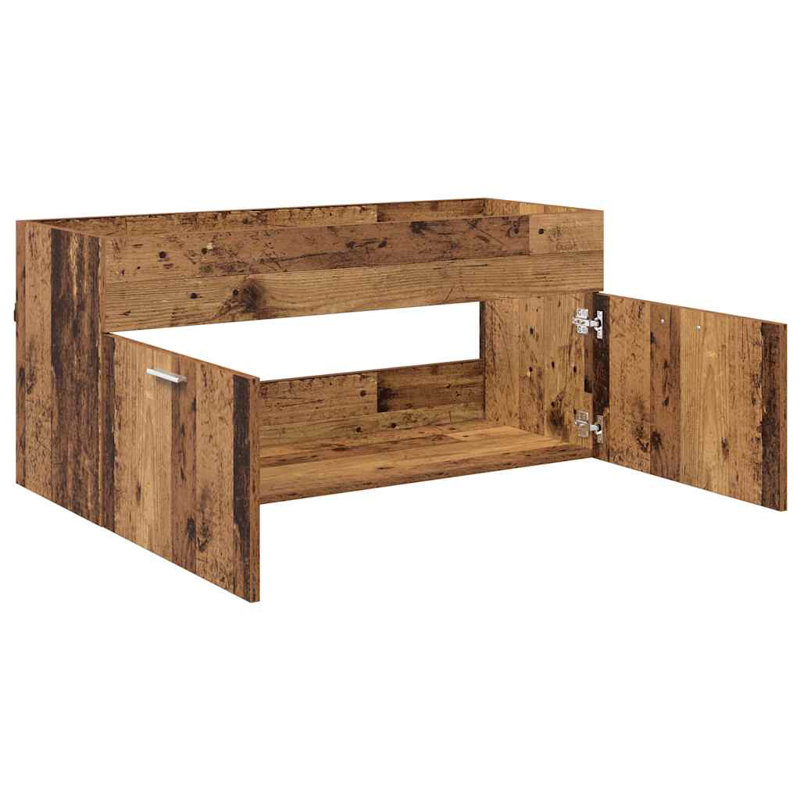 100cm Bathroom Vanity Base Only, Old Wood