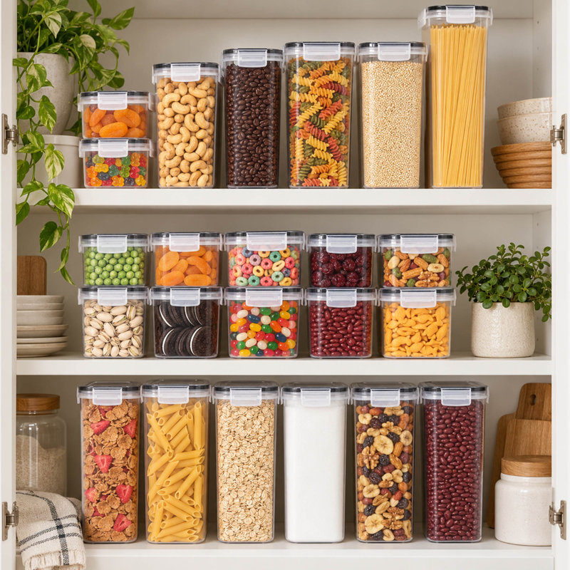 Food Storage Container - Set of 48 Containers and 48 Lids