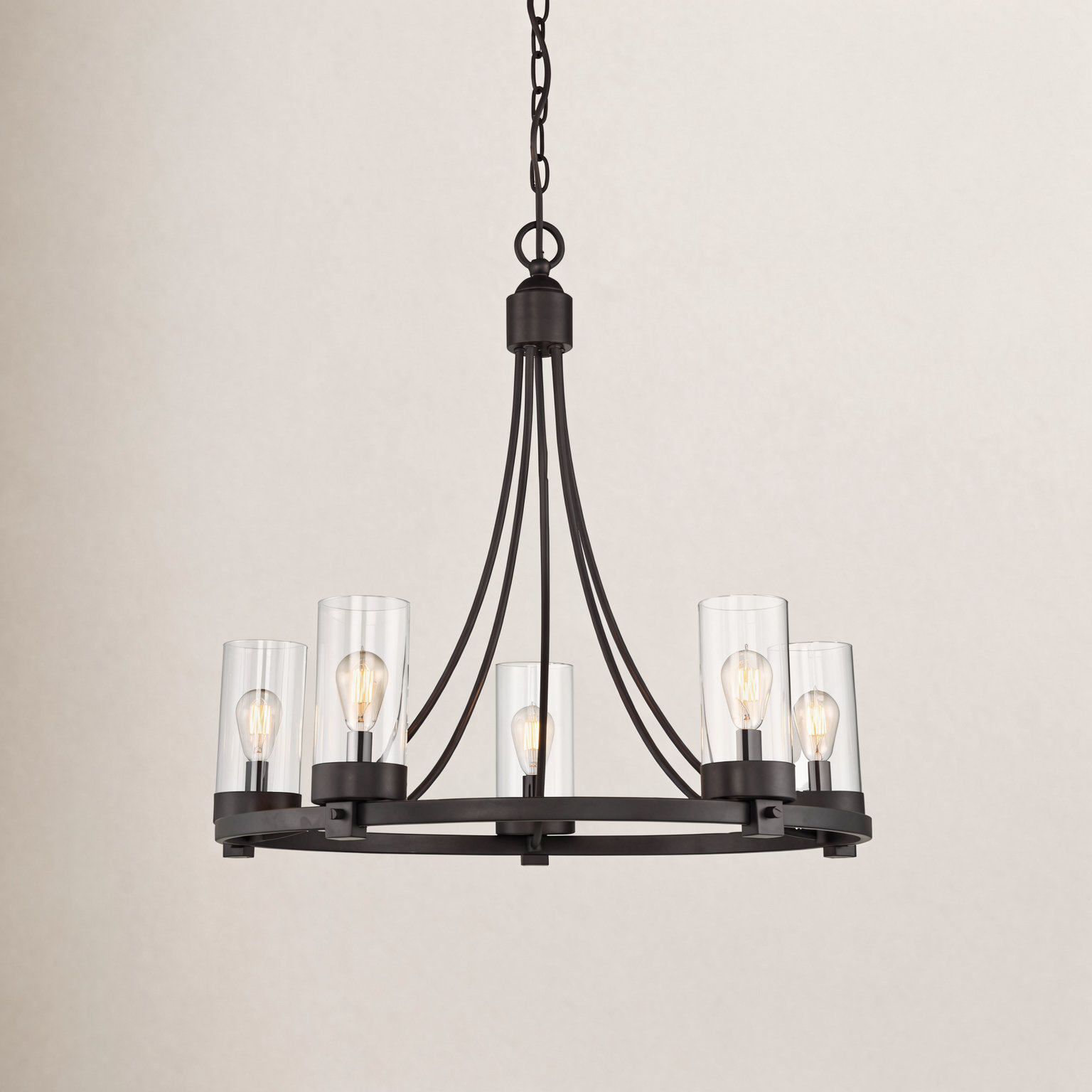 Laurie 5-Light Chandelier, Oil Rubbed Bronze