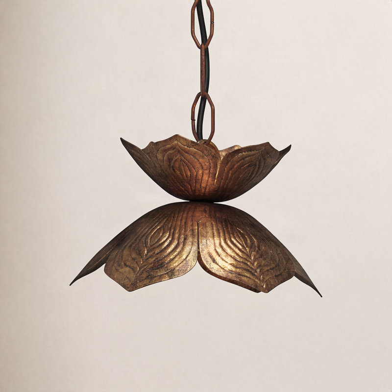 Lotus 1 - Light Pendant, 6.5" H x 10.5" W x 10.5" D