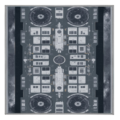 Tapis gris lavable à la machine