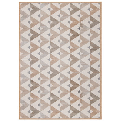 Toney Geometric Viscose Area Rug