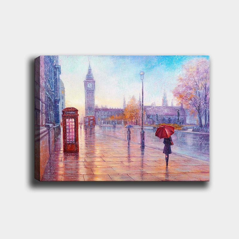 Superbe peinture sur toile décorative de 27,6 po x 39,4 po | 100% toile de coton, cadre 100% bois (épaisseur: 1,2 po) | Parfait pour le décor du salon et de la chambre à coucher, des couleurs vives et un design élégant