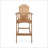 Outdoor Acacia Wood Adirondack Barstools, Set Of 2, Stained For Durability And Timeless Style-336475871