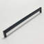 Metal and Black Lacquered Oak "Crossing" 12-5/8" Center to Center Wood Cabinet Handle