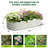 2PACK 4.5x2x1ft Oval Raised Garden Bed, Galvanized Raised Beds,Open-Ended Base Metal Raised Planter Beds,Garden Bed Outdoor,Planter Raised Boxes for Vegetables, Flowers,Tool-Free Asse-941592486