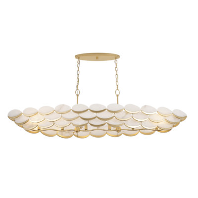 Luminaire suspendu linéaire 6 lumières High Tide