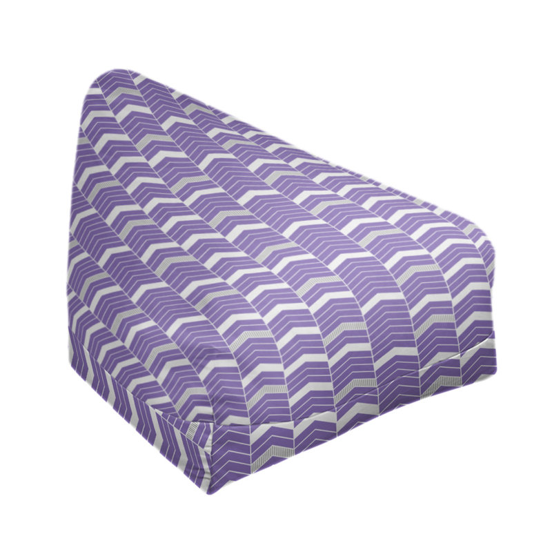 Fauteuil à billes standard &, H 27 po x L 30 po x P 25 po, Mauve / Gris, Pas de bourre