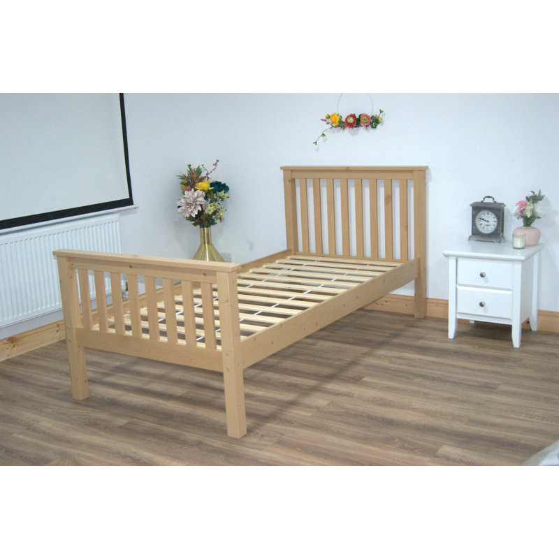 Hampshire UV Waxed Pine Wooden Bed, Single