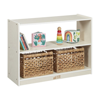 ECR4Kids 2Shelf Mobile Island Storage Cabinet Classroom Furniture