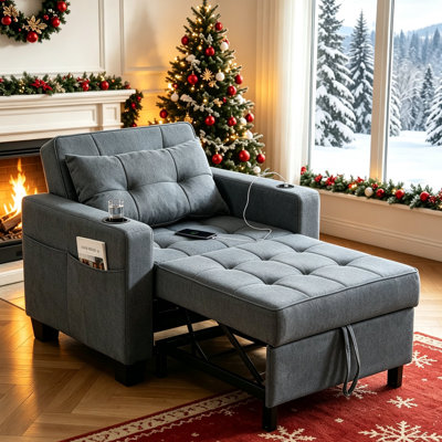 3-In-1 Convertible Sleeper Sofa Chair