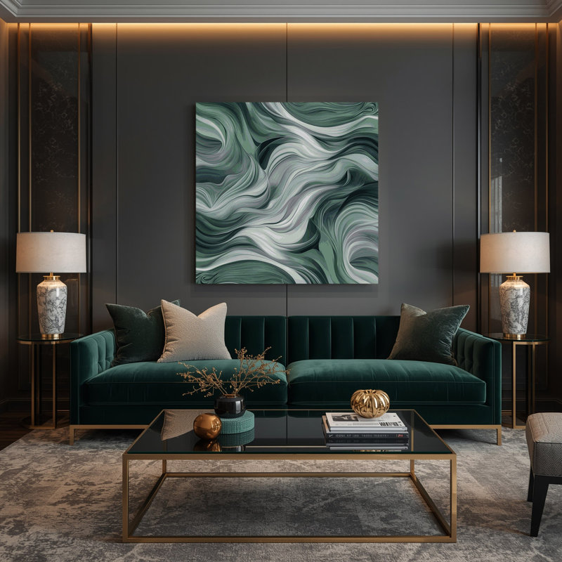 Art numérique sur toile 28 Abstraction numérique, H 12 po x l 12 po