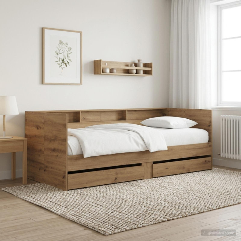 Daybed, Artisan Oak