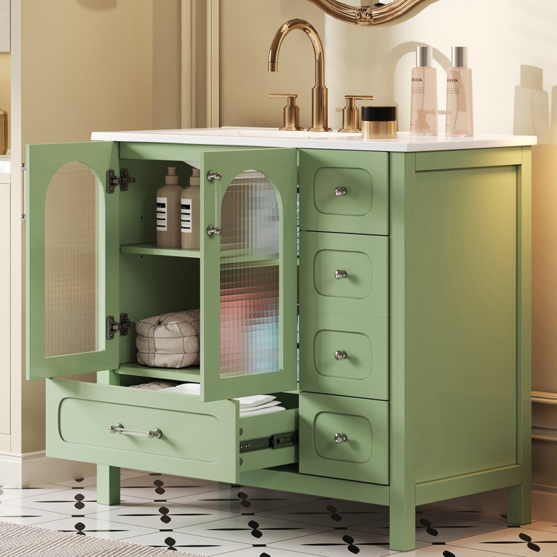 Meuble-lavabo 36 po avec plateau en céramique