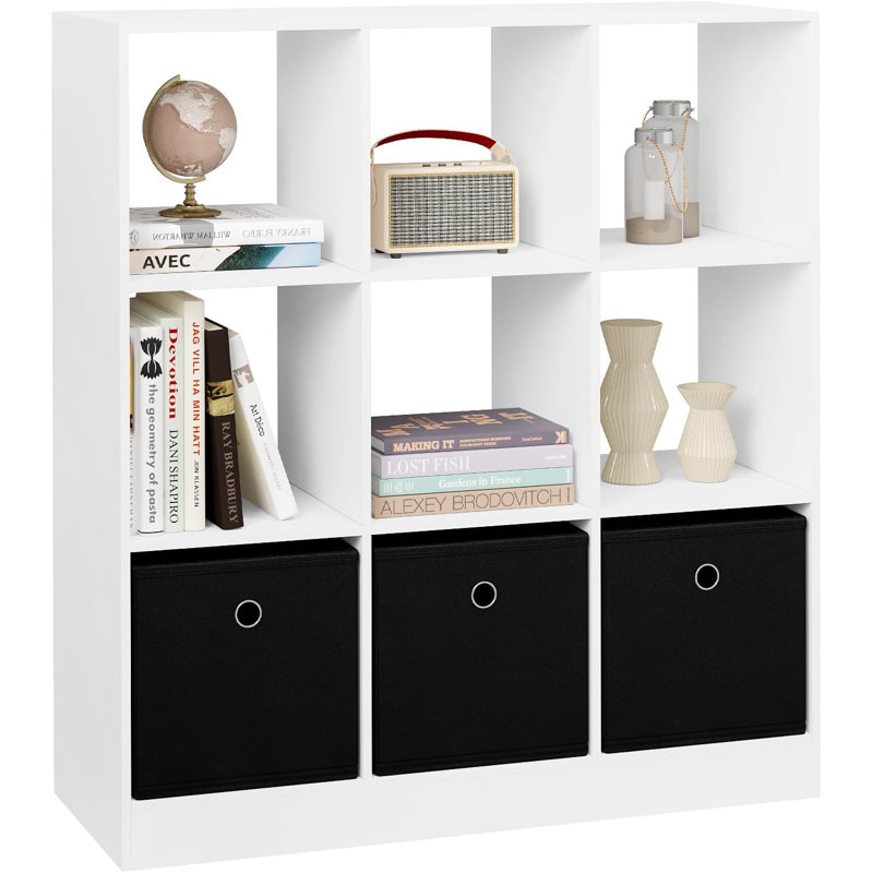 Nota 86.5cm H x 80cm W Cube Bookcase, White