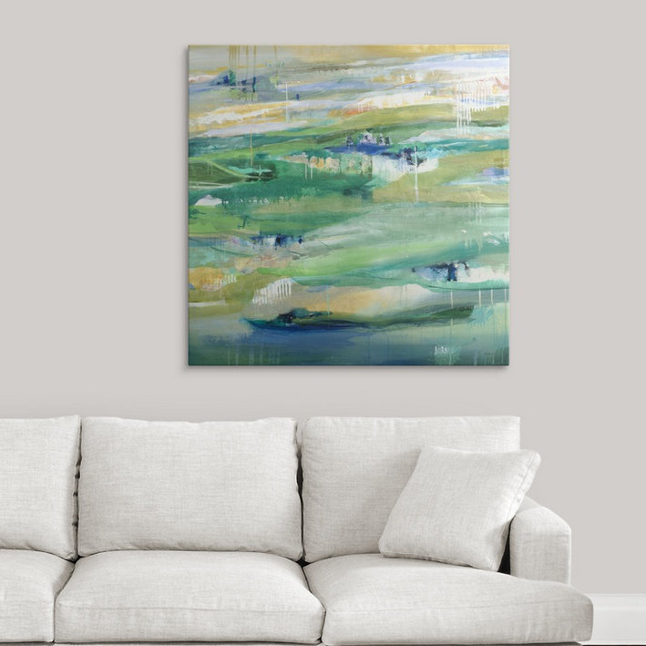 «Martins Greenway» par Jill Martin, reproduction d'art, H 35 po x l 35 po x P 1,5 po, Toile