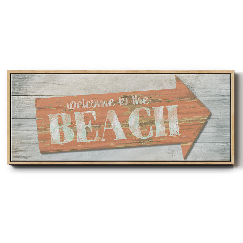 Welcome to the Beach - toile encadrée