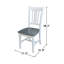 Chaise d'appoint en bois massif Evalyn-48372500