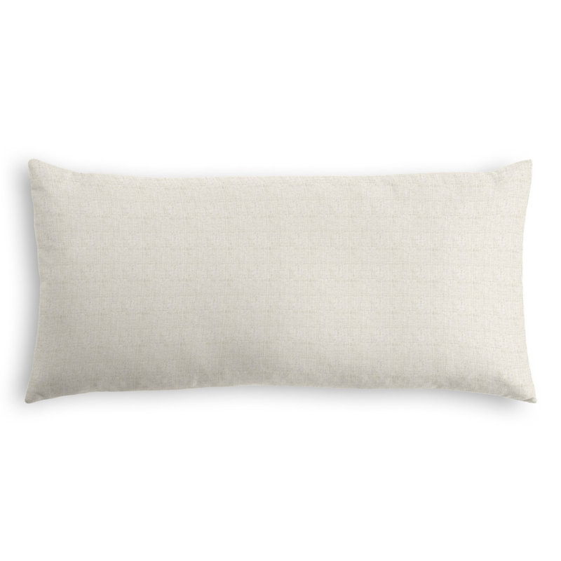 Housse de coussin rectangulaire et insert, 12 po x 18 po, Gris clair