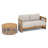 Ciclali Outdoor 2 Piece Seating Group With Cushions