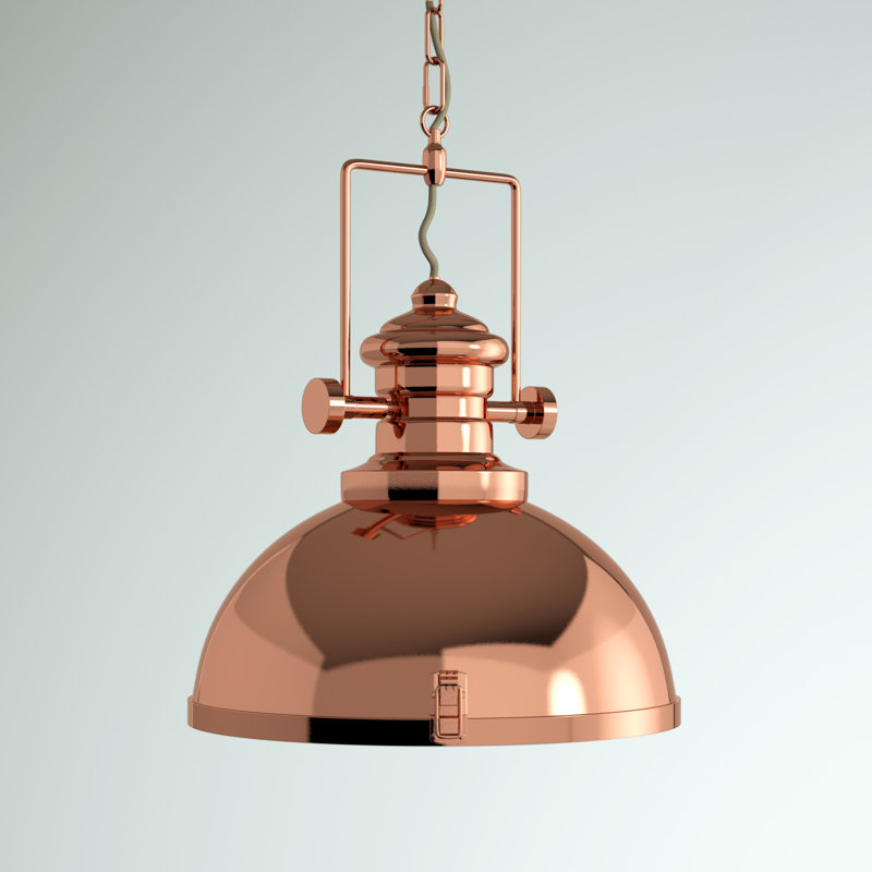 Harpenden 1 - Light Dome Pendant, Copper