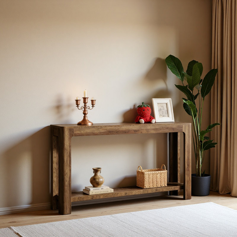 Compact Entrance Table,Natural Style Console Table,Sofa Table